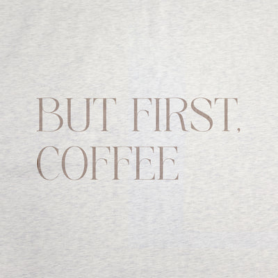 Just a Girl But First Coffee Sublimated Sweatshirt Blanket