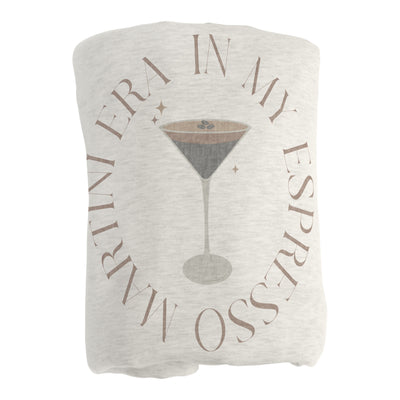 Just a Girl Espresso Martini Sublimated Sweatshirt Blanket