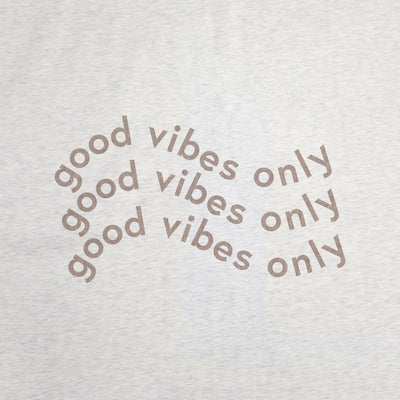 Just a Girl Good Vibes Only Sublimated Sweatshirt Blanket