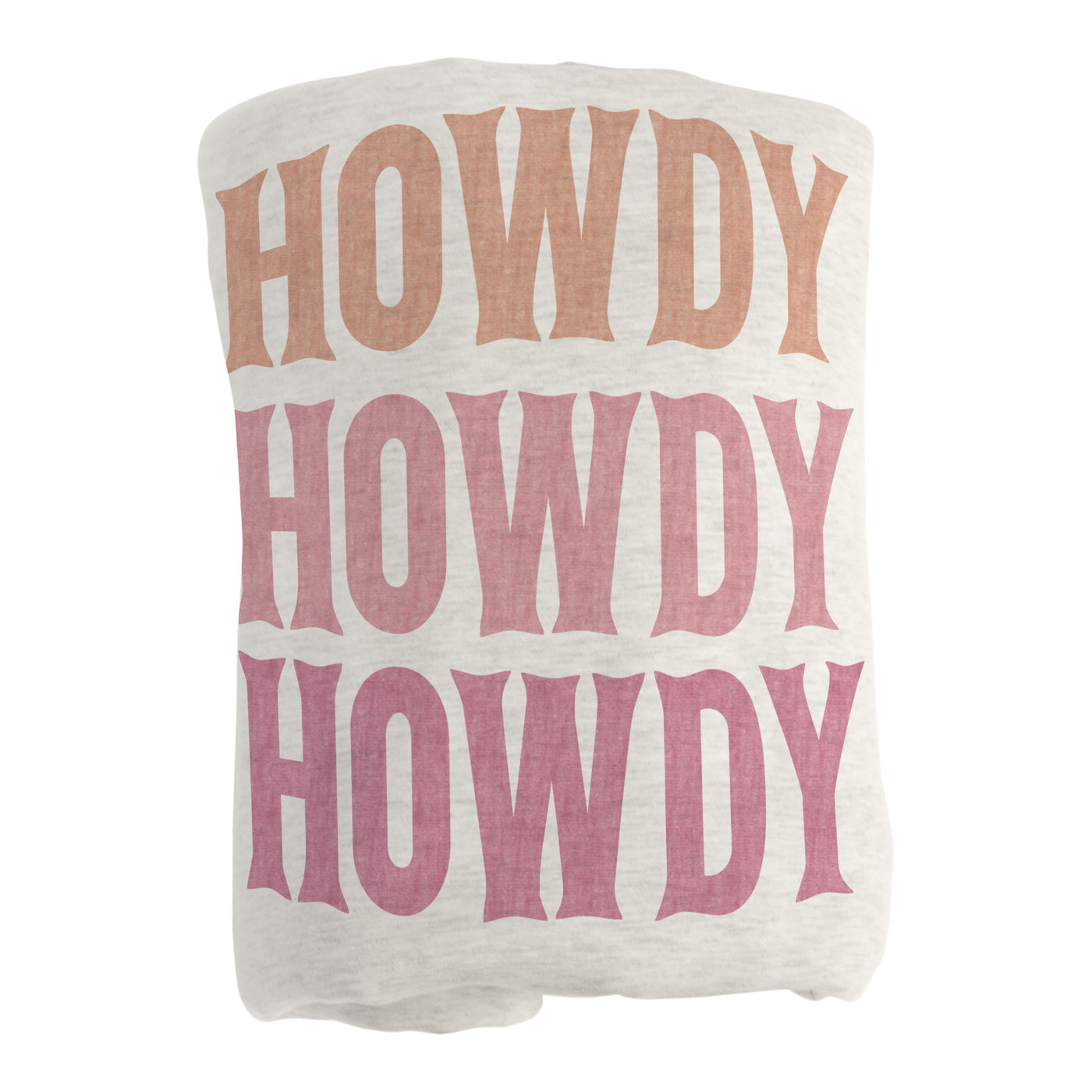 Just A Girl Sublimated Howdy Sweatshirt Blanket