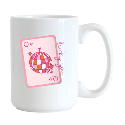 Just A Girl 15oz Lucky You Card Sublimated Mug