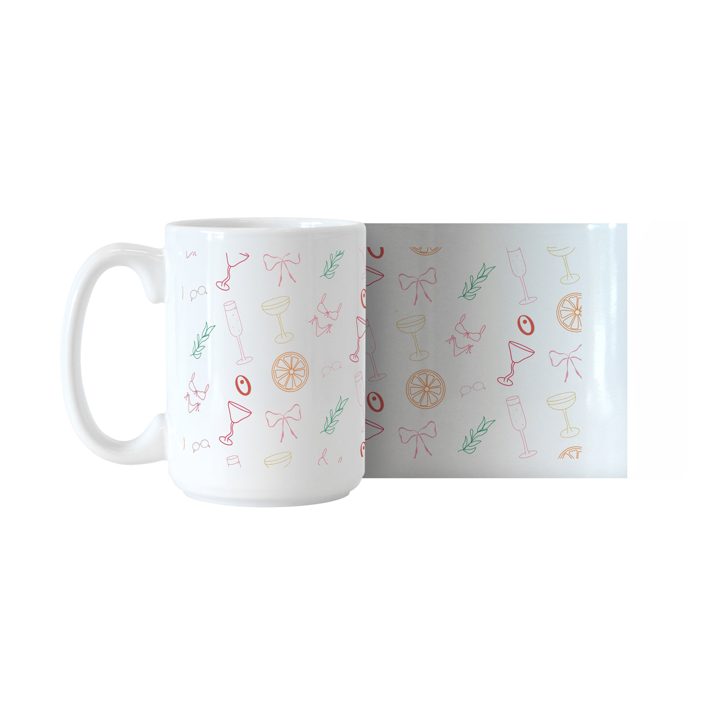 Just A Girl Summer Pattern 15oz Sublimated Mug