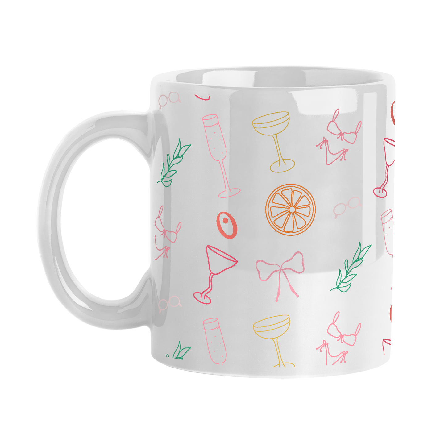 Just A Girl Summer Pattern 15oz Sublimated Mug