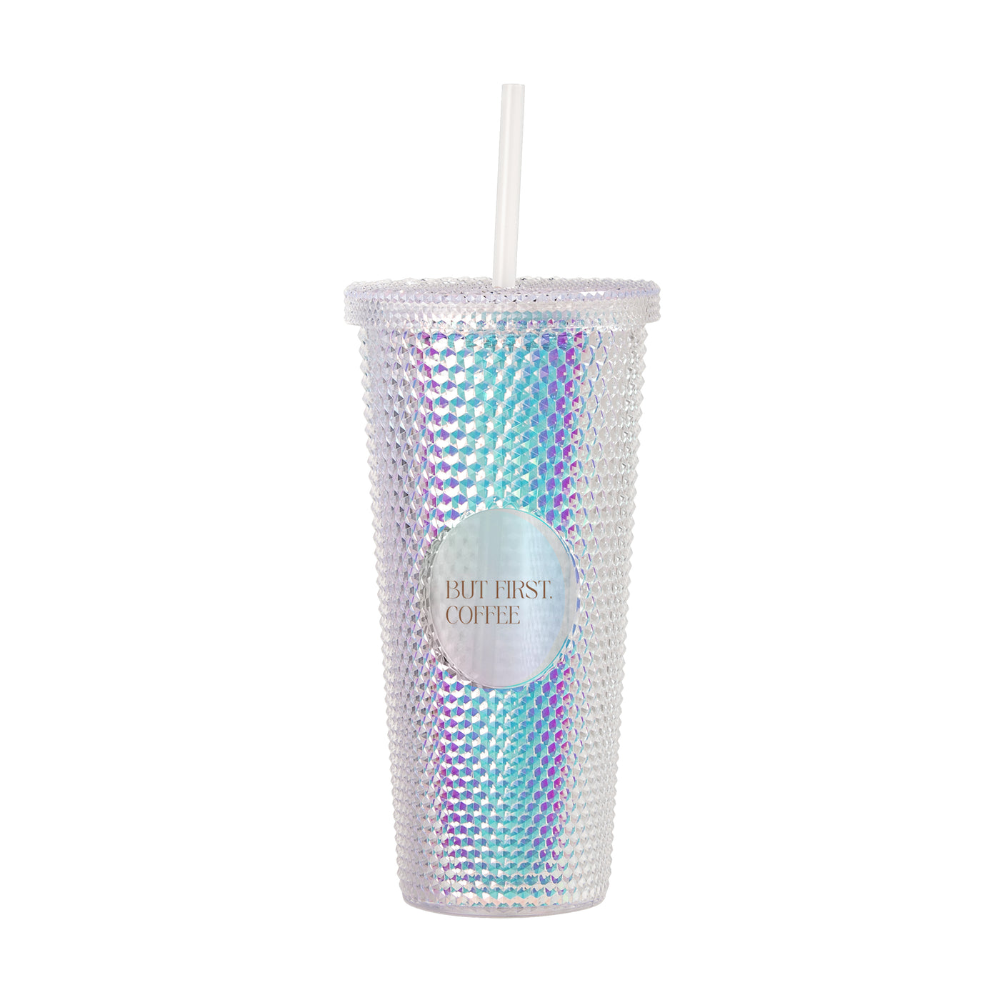 Just a Girl But First Coffee 24oz Studded Tumbler