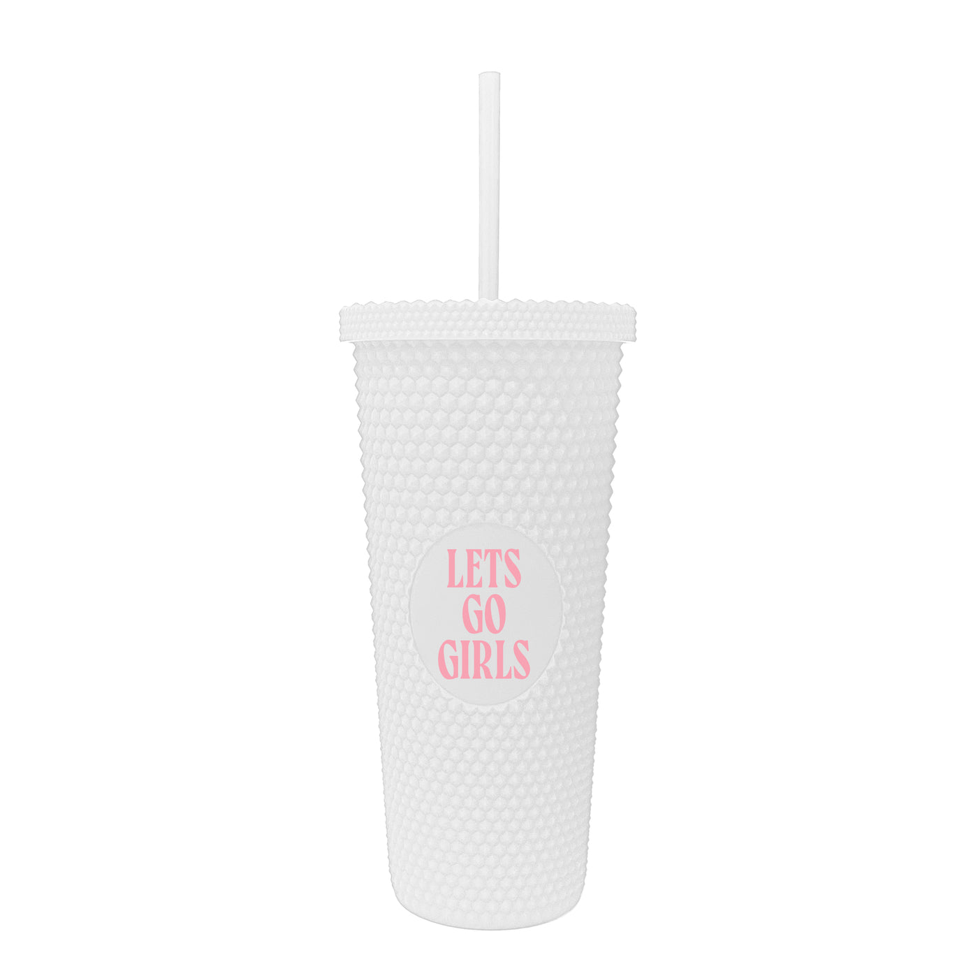 Just A Girl Lets Go Girls 24oz Studded Tumbler