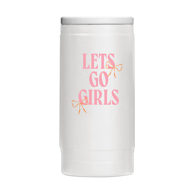 Just A Girl Lets Go Girls 12oz Powdercoat SlimCan Coolie
