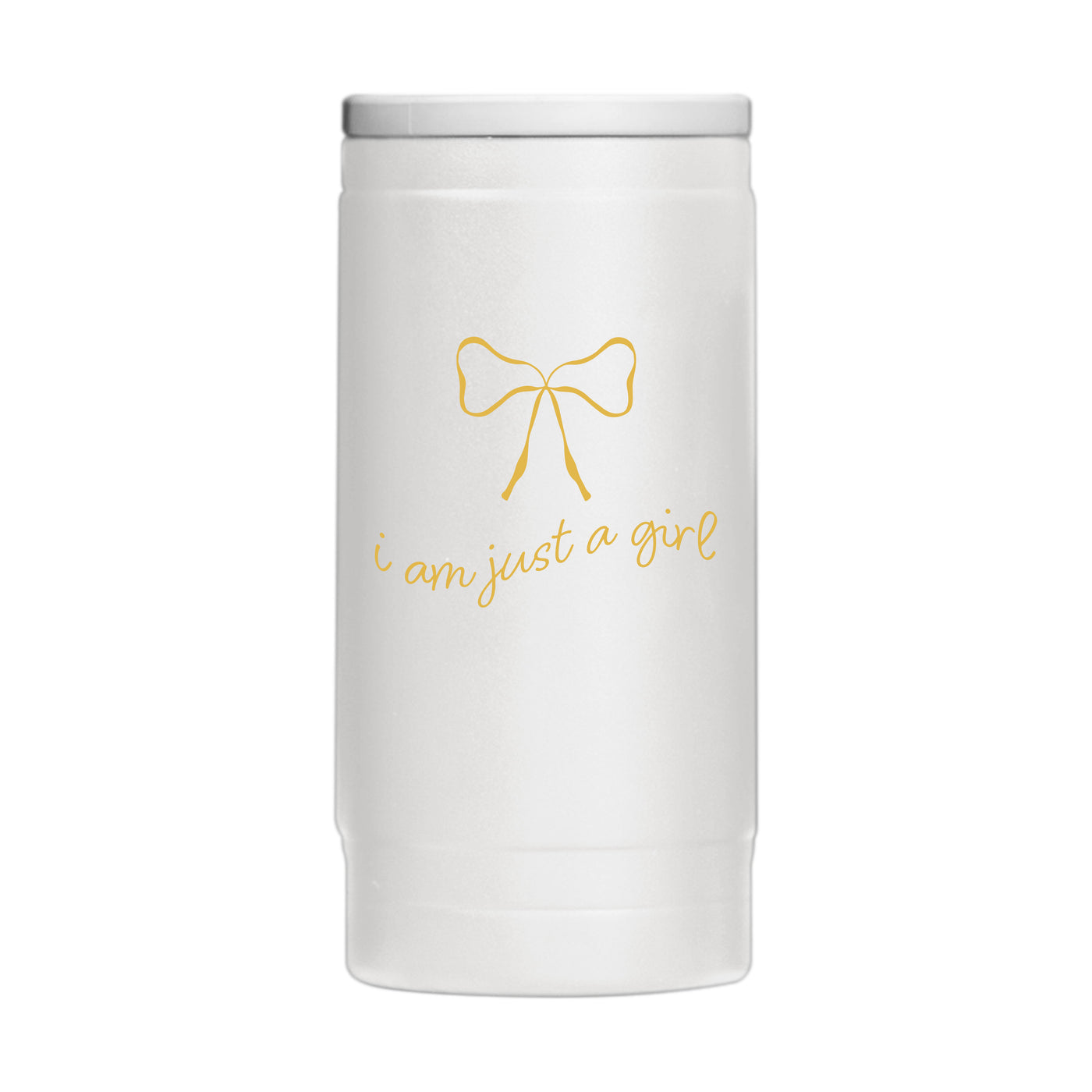 Just A Girl Just A Girl 12oz Powdercoat SlimCan Coolie
