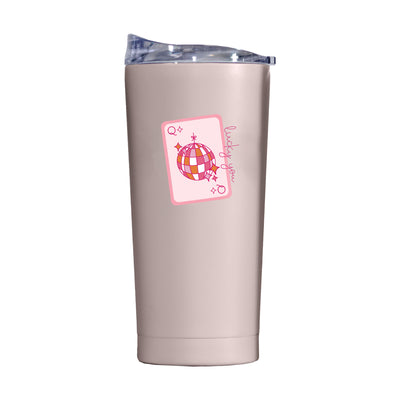 Just A Girl 20oz Lucky You Card Powder Coat Tumbler