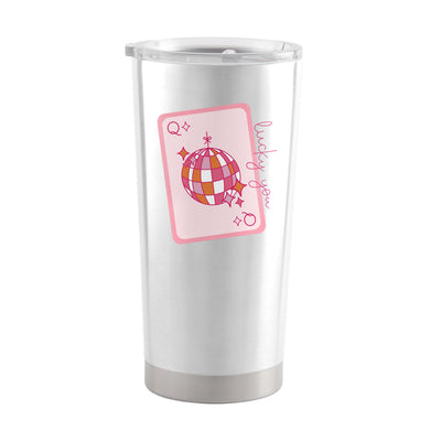 Just A Girl 20oz Lucky You Card Powder Coat Tumbler