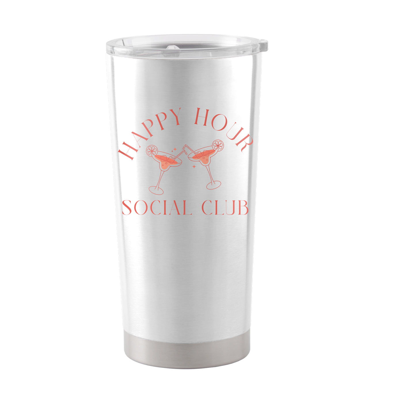 Just A Girl Happy Hour 20oz Powder Coat Tumbler