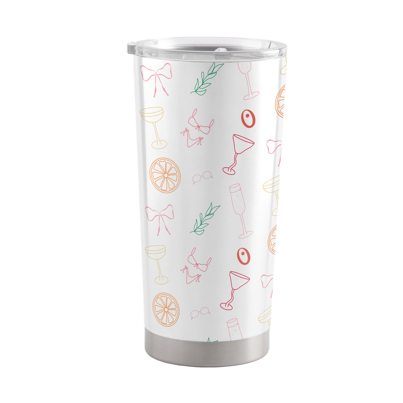 Just A Girl Summer Pattern 20oz Powder Coat Tumbler