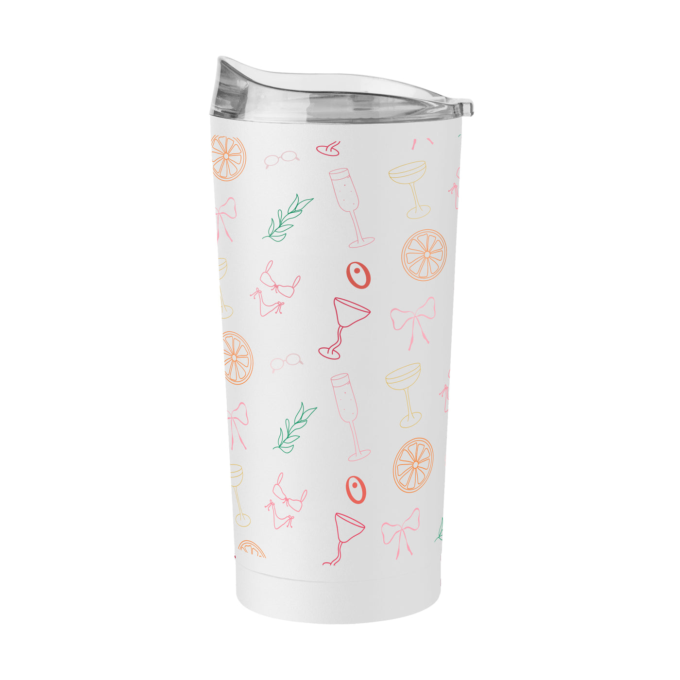 Just A Girl Summer Pattern 20oz Powder Coat Tumbler