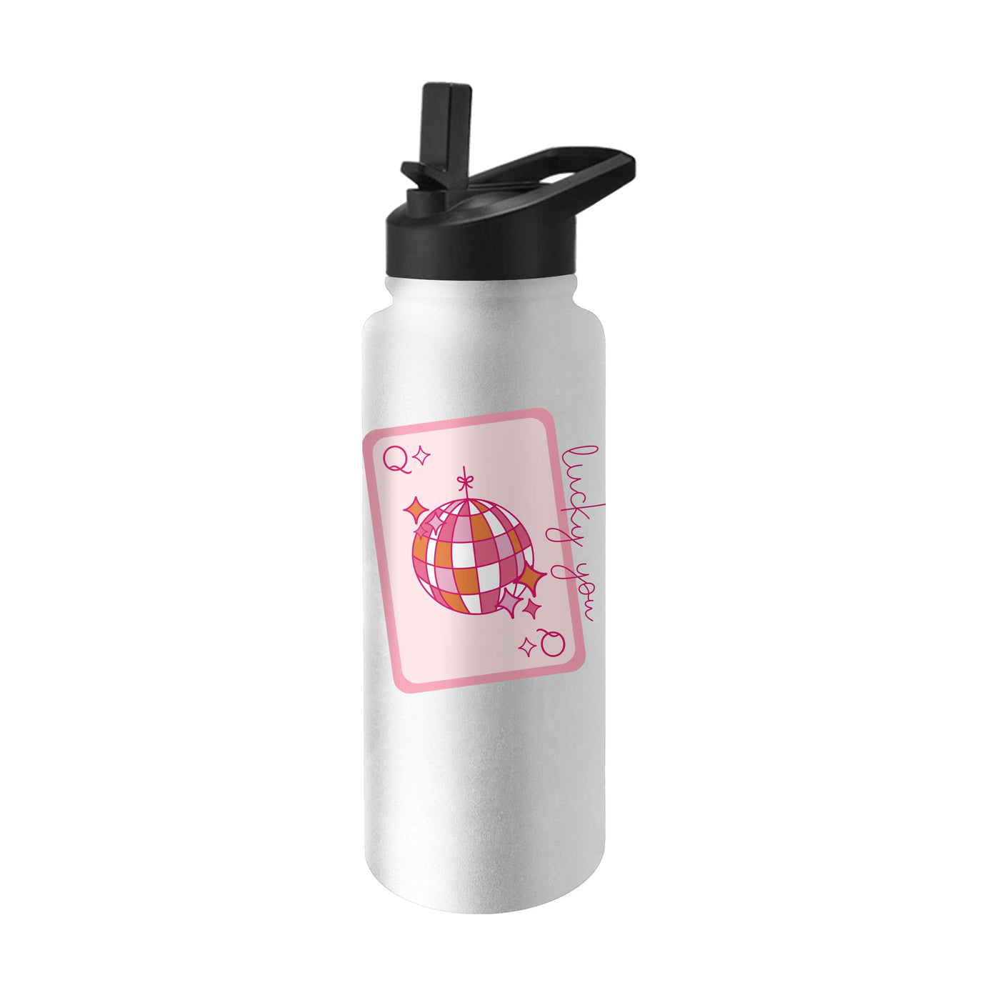 Just A Girl 34oz Lucky You Card Quencher Bottle