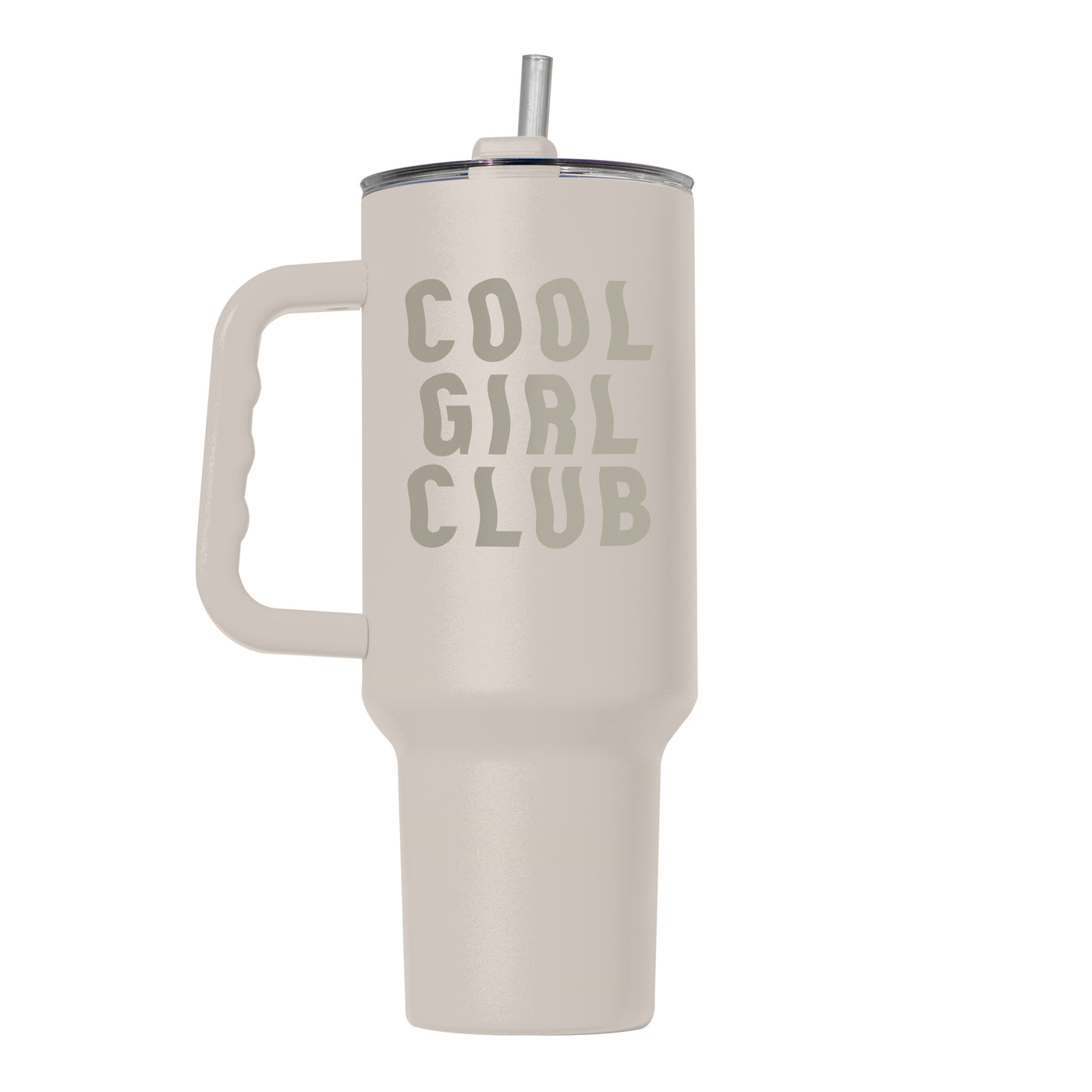 Just a Girl Cool Girl Cub 40oz Powder Coat Tumbler