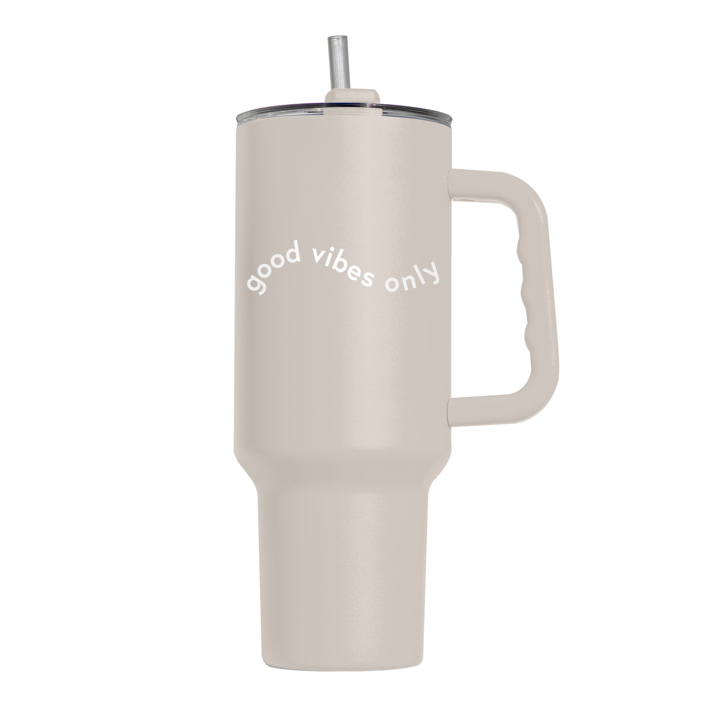 Just a Girl Good Vibes Only 40oz Powder Coat Tumbler