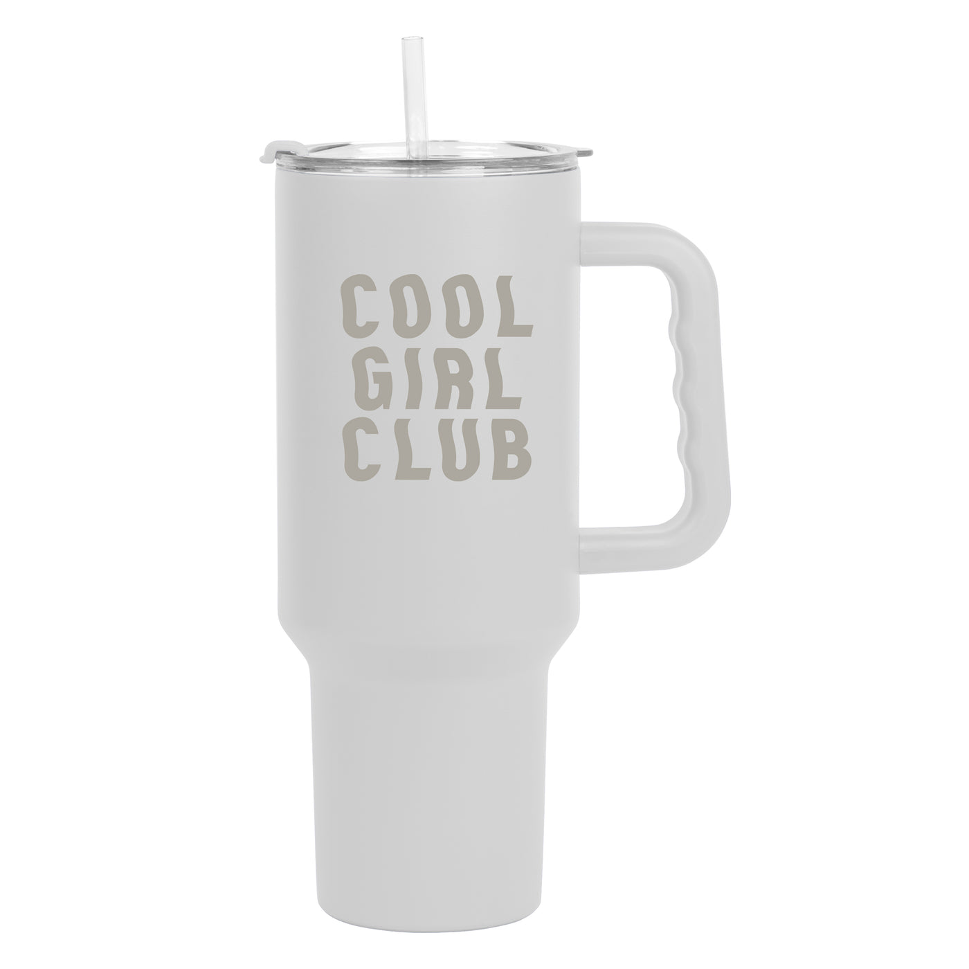 Just a Girl Cool Girl Cub 40oz Powder Coat Tumbler