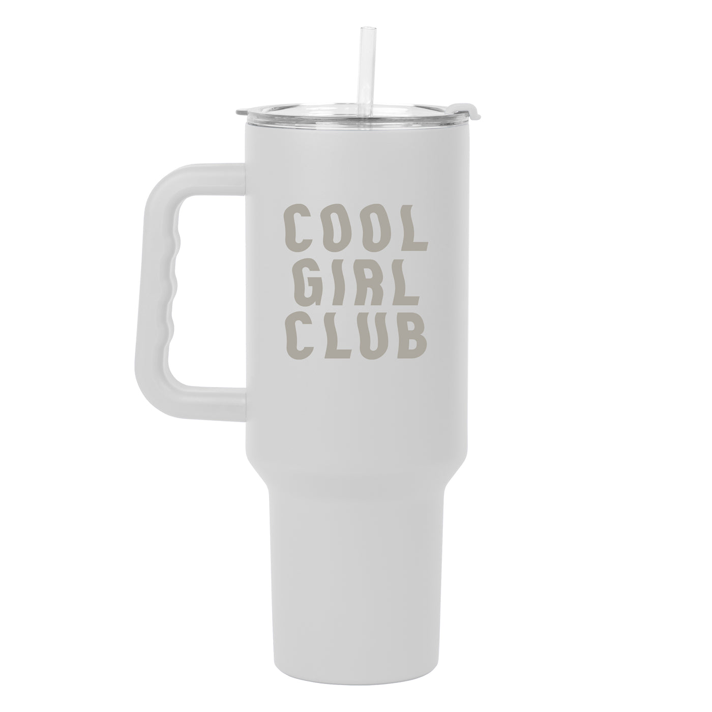 Just a Girl Cool Girl Cub 40oz Powder Coat Tumbler