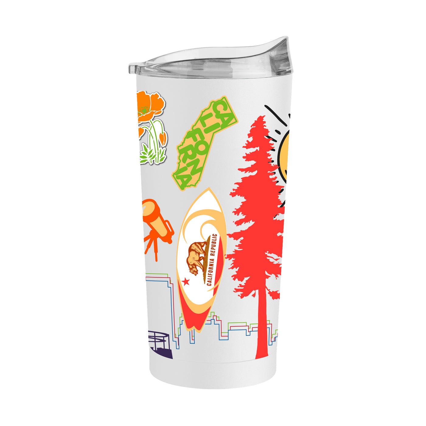 State of California 20oz Native Powder Coat Tumbler