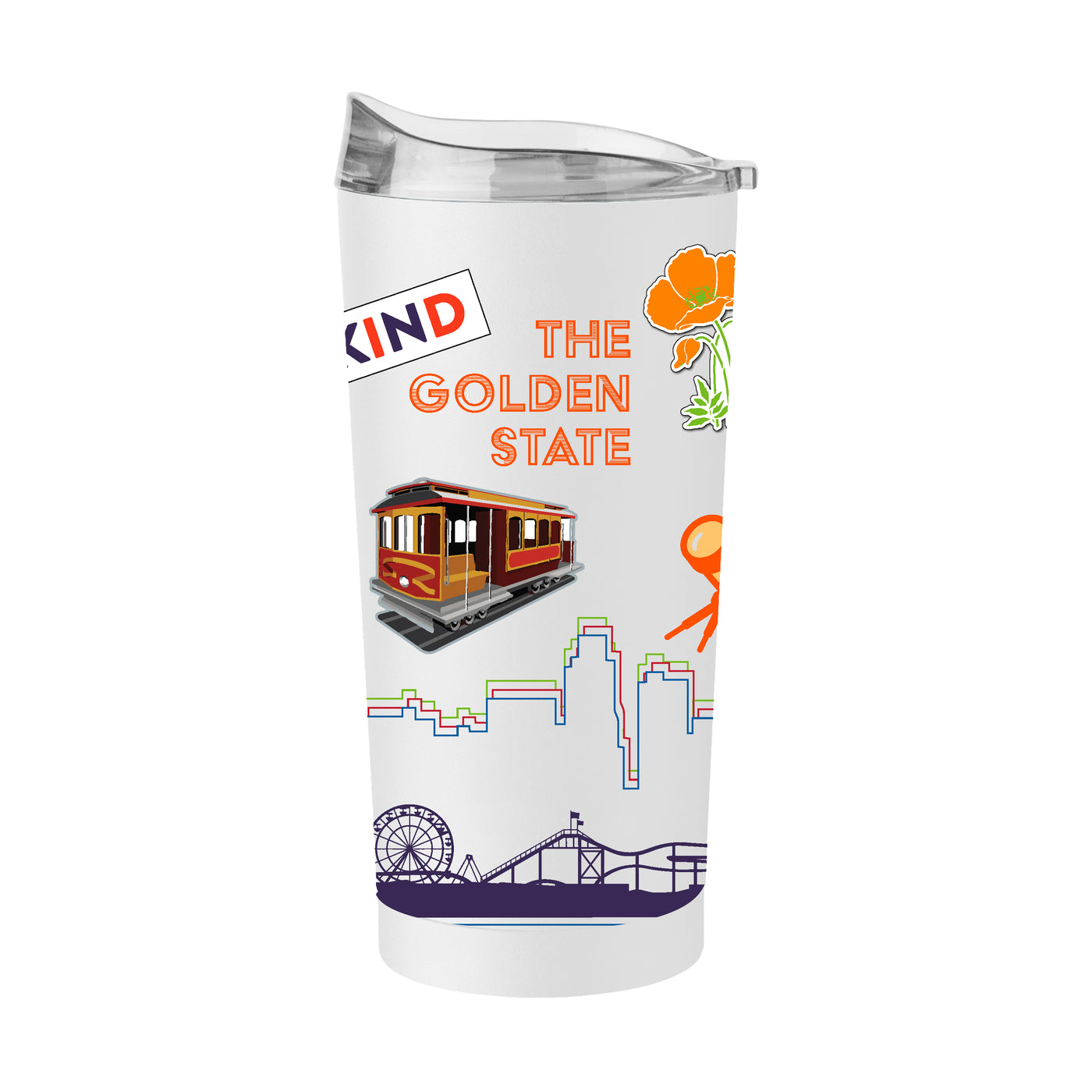 State of California 20oz Native Powder Coat Tumbler