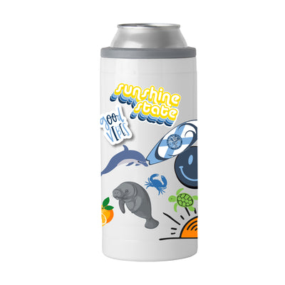 State of Florida Siesta Key 12oz Native Slim Can Coolie