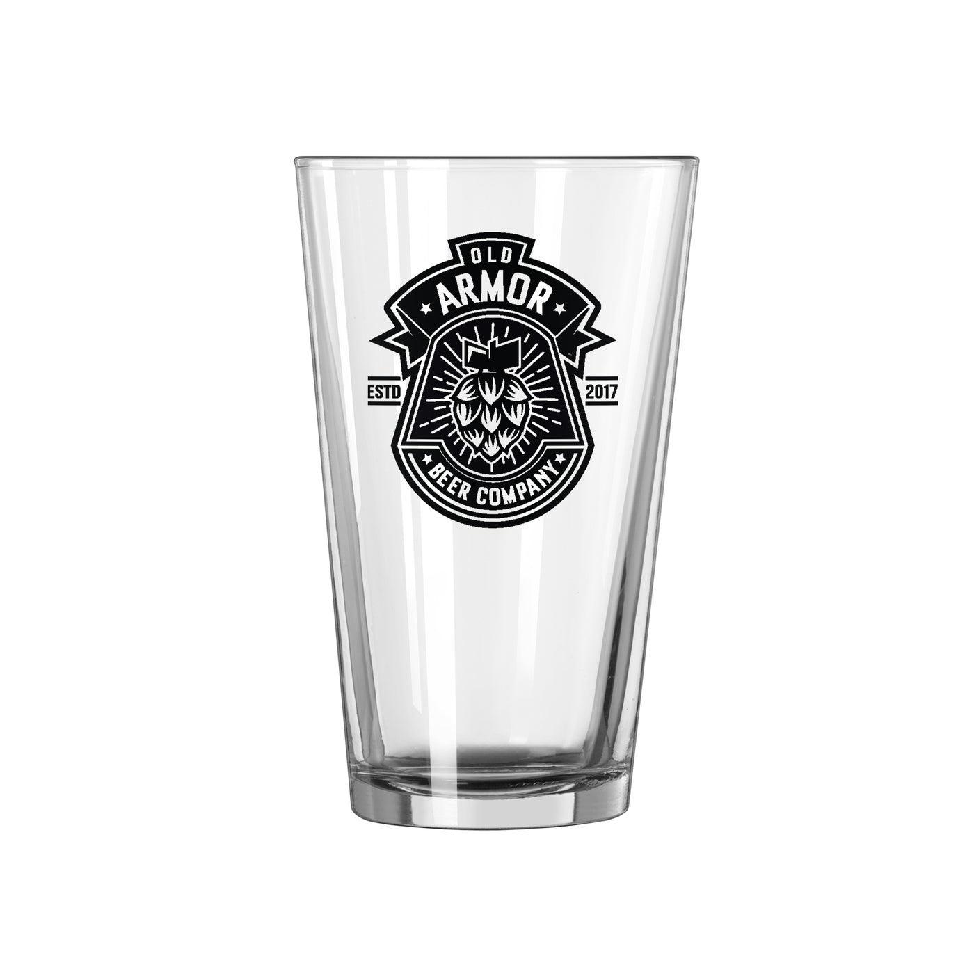 Old Armor Brewery Charlotte Hornets 16oz Pint Glass