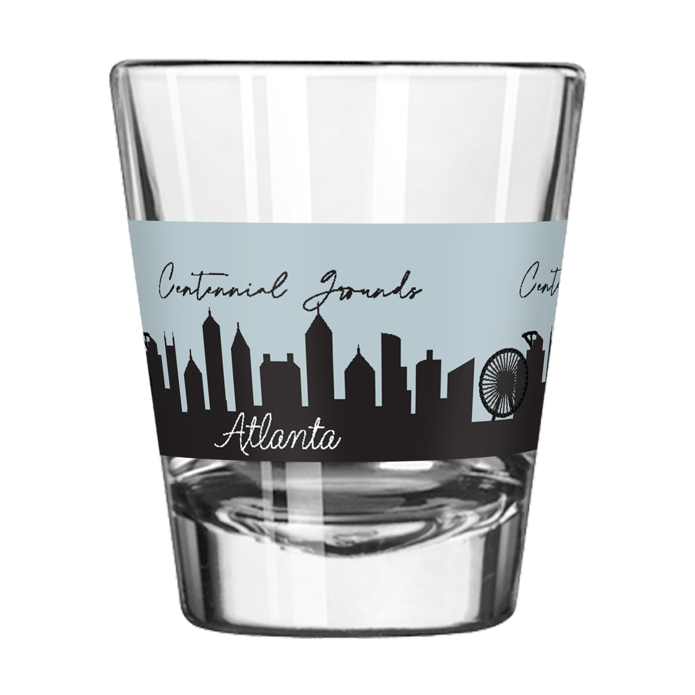 Centennial Grounds 2oz Skyline Shot Glass