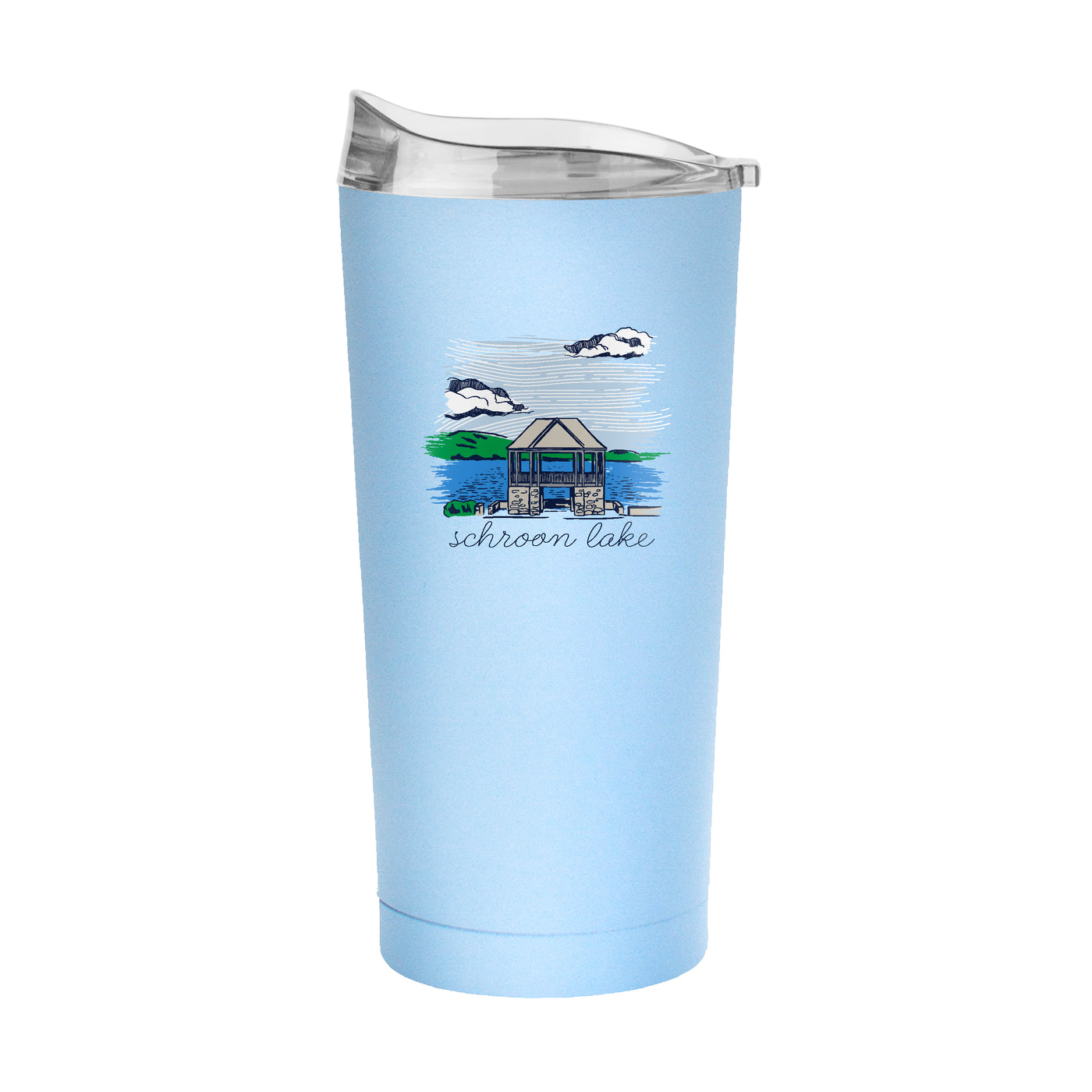 Schroon Lake NY 20oz Powder Coat Tumbler