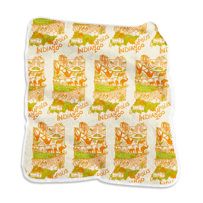 Indianapolis Zoo Raschel Throw