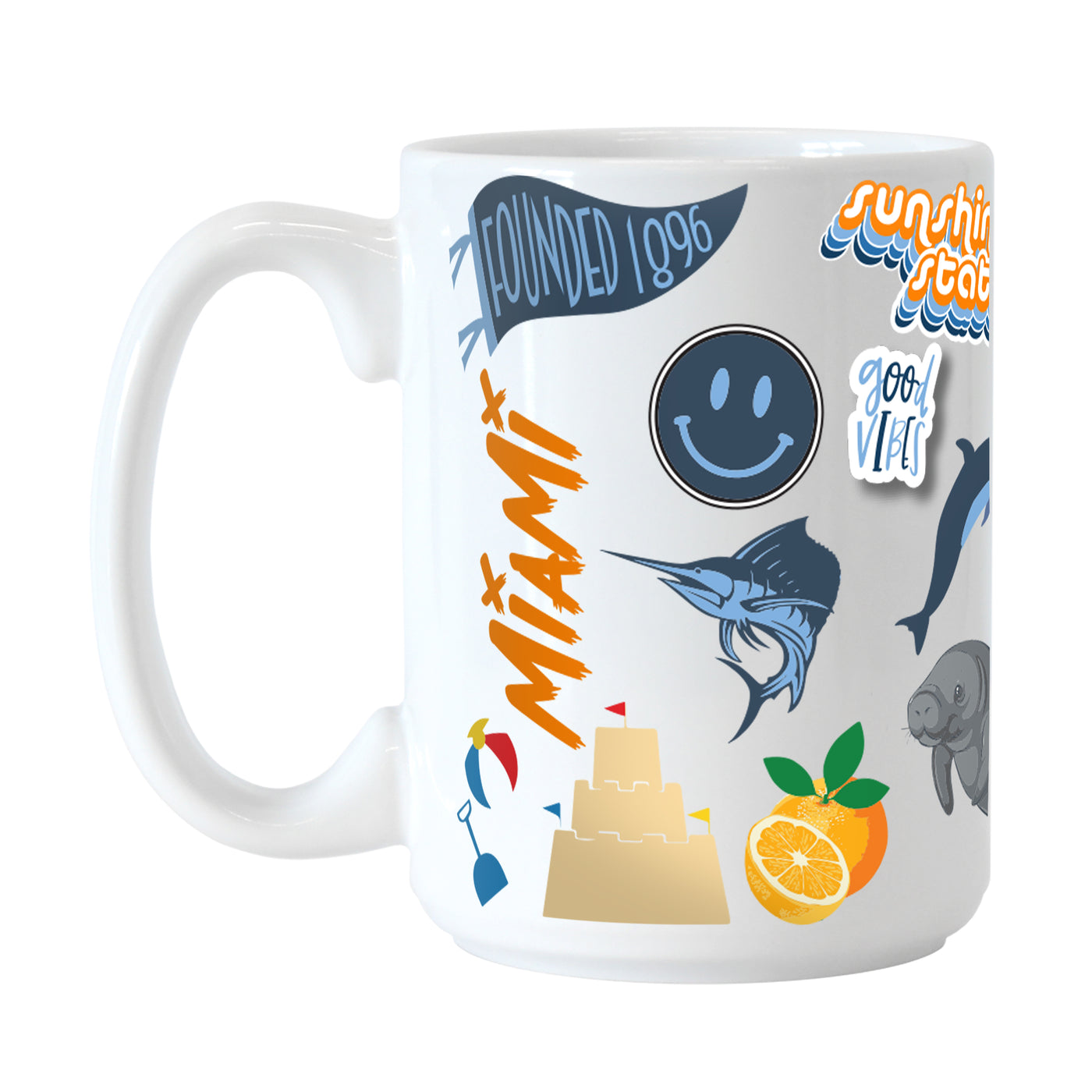 Hallandale Beach 15oz Native Sublimated Mug
