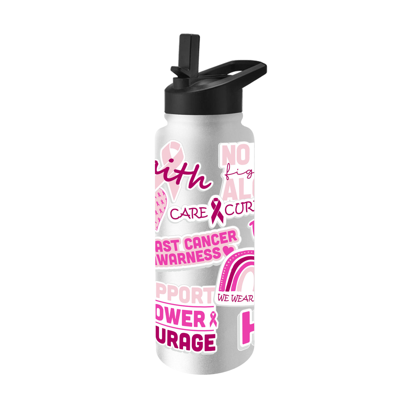Cancer Awareness Month 34oz Native Quencher Bottle