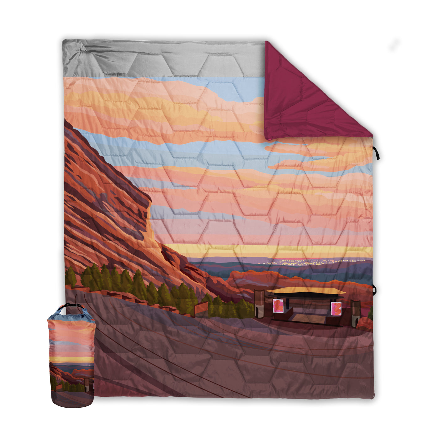 Red Rocks Park and Ampitheatre Journey Blanket 60x70