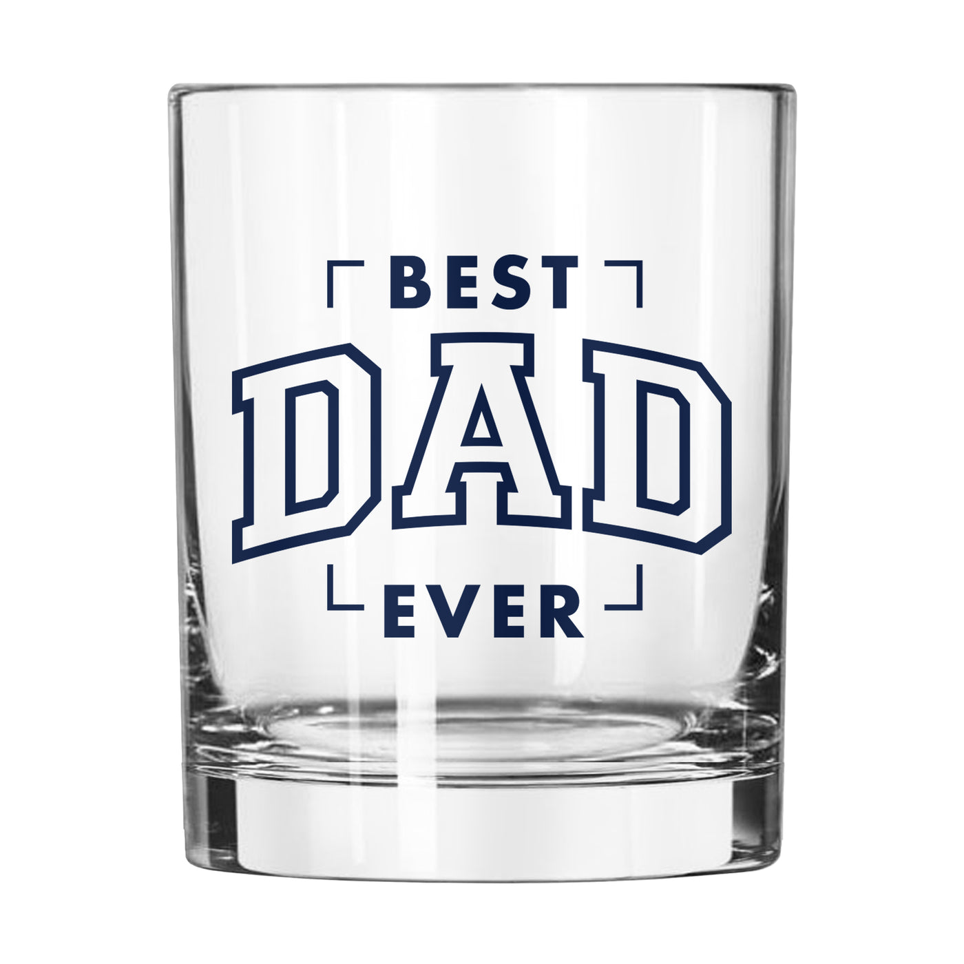Father's Day Best Dad Ever 14oz Rocks Glass