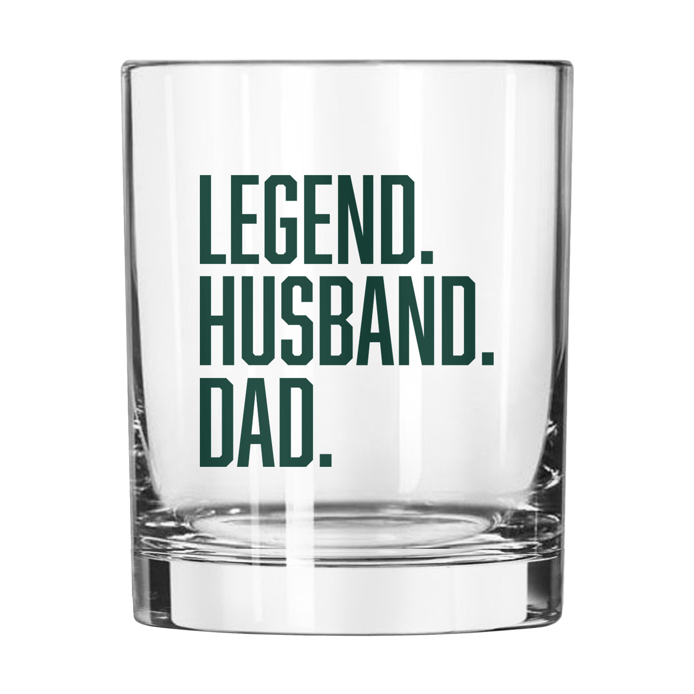 Father's Day Legend Husband Dad 14oz Rocks Glass