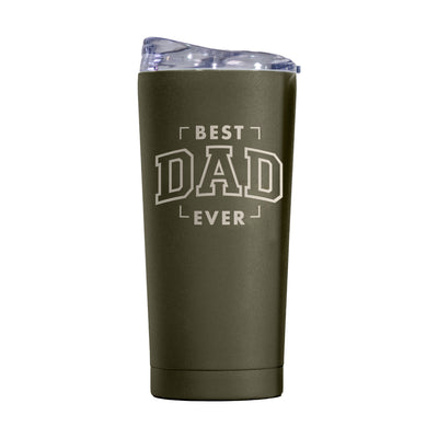 Father's Day Best Dad Ever 20oz Powder Coat Tumbler