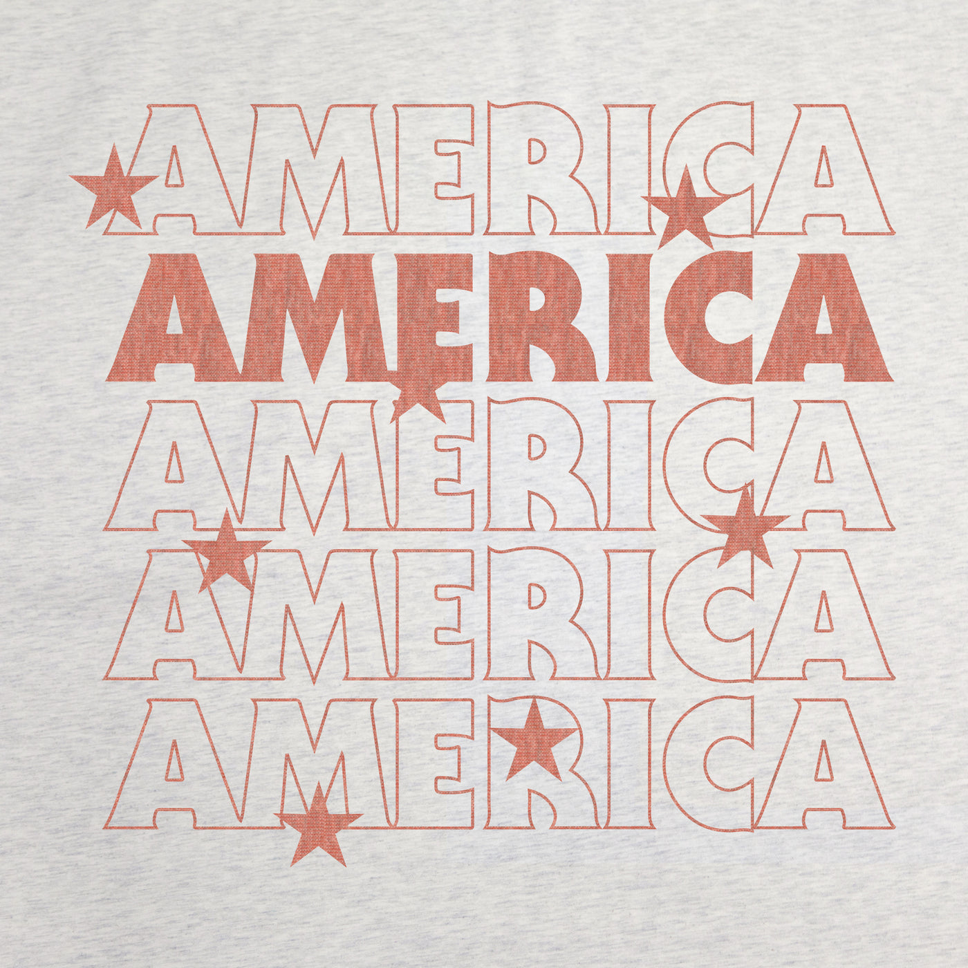 4th of July Sublimated America Repeating Sweatshirt Blanket