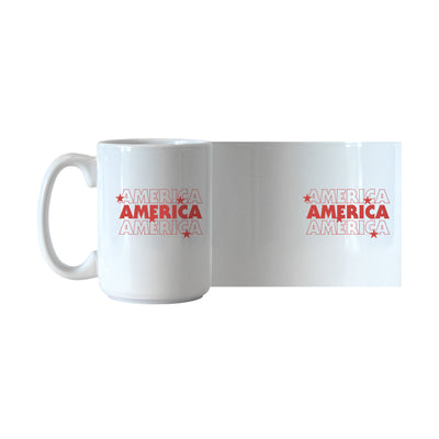 4th of July 15oz America Repeating Sublimated Mug