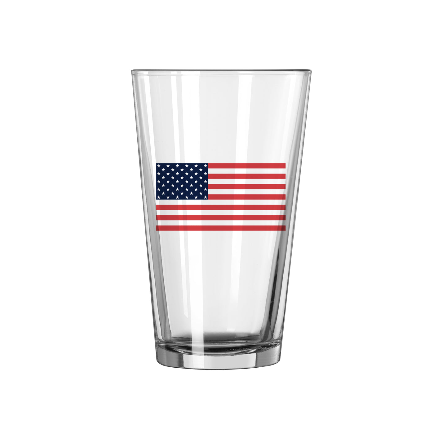 4th of July 16oz American Flag Pint Glass