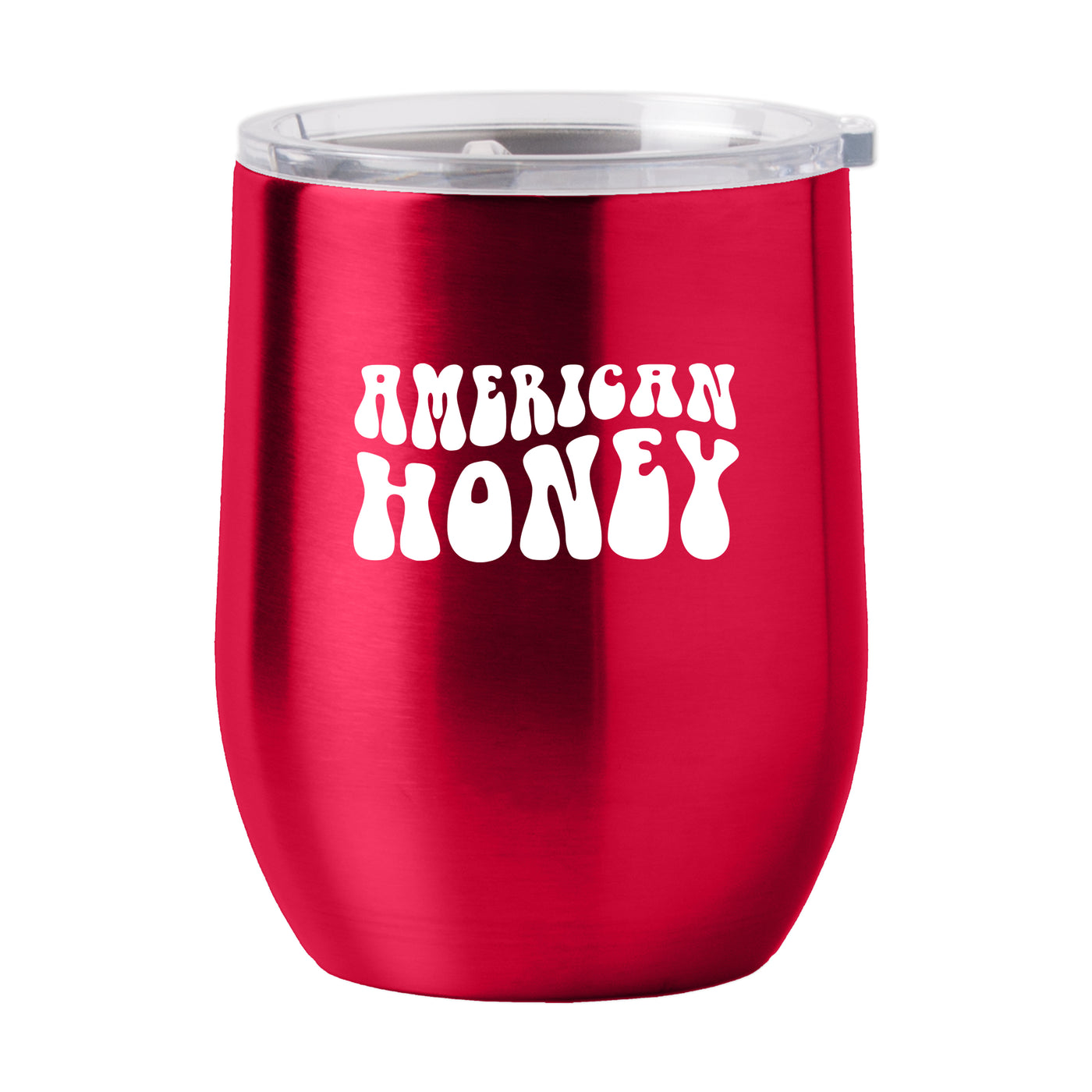4th of July 16oz Red America Honey Stainless Curved Beverage
