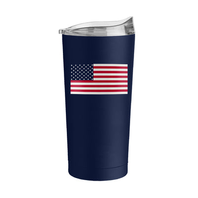 4th of July 20oz Navy American Flag Powder Coat Tumbler