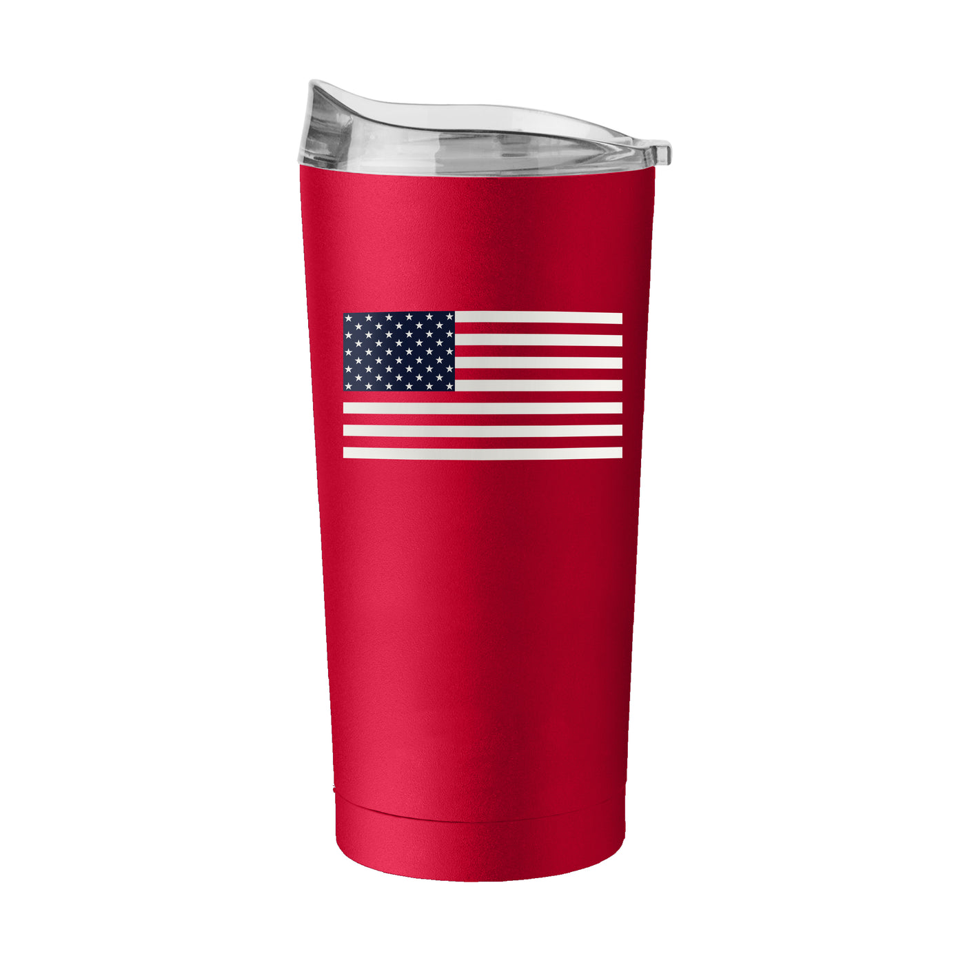 4th of July 20oz Red American Flag Powder Coat Tumbler