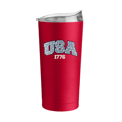 4th of July 20oz Red USA Powder Coat Tumbler