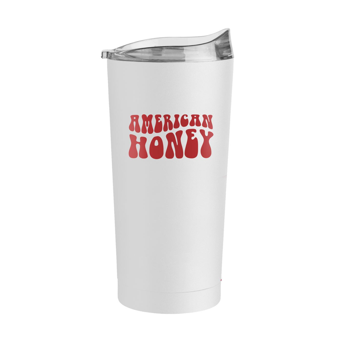 4th of July 20oz White America Honey Powder Coat Tumbler