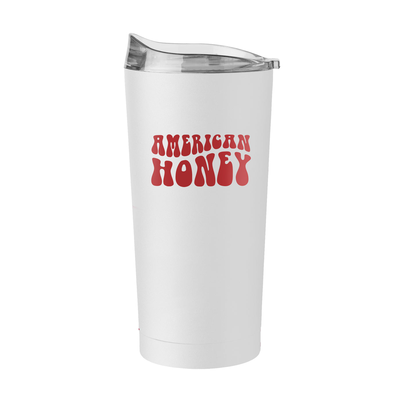 4th of July 20oz White America Honey Powder Coat Tumbler