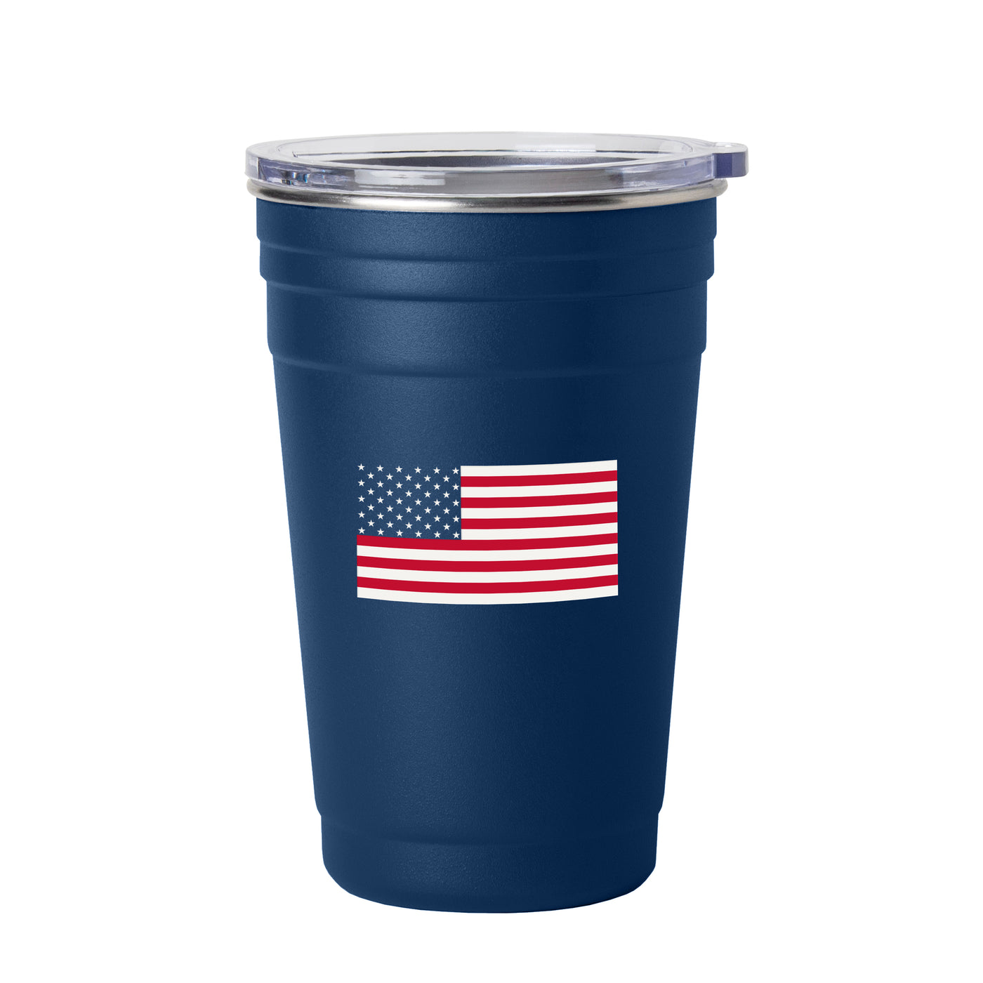 4th of July 22oz Navy American Flag Stainless Cup