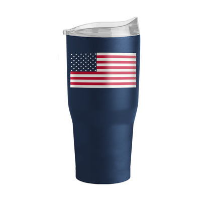 4th of July 30oz Navy American Flag Powder Coat Tumbler