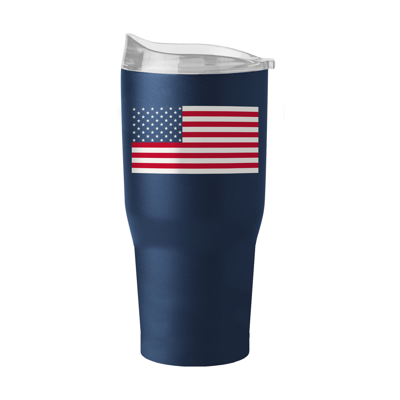 4th of July 30oz Navy American Flag Powder Coat Tumbler