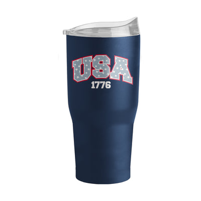 4th of July 30oz Navy USA Powder Coat Tumbler