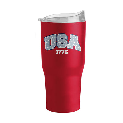 4th of July 30oz Red USA Powder Coat Tumbler