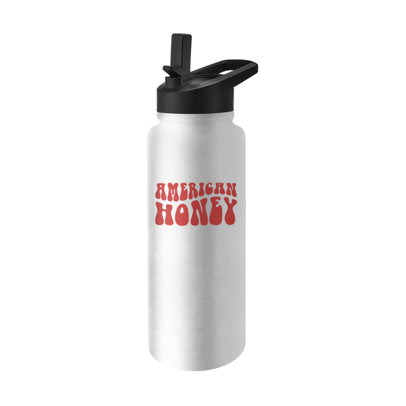 4th of July 34oz White America Honey Quencher Bottle