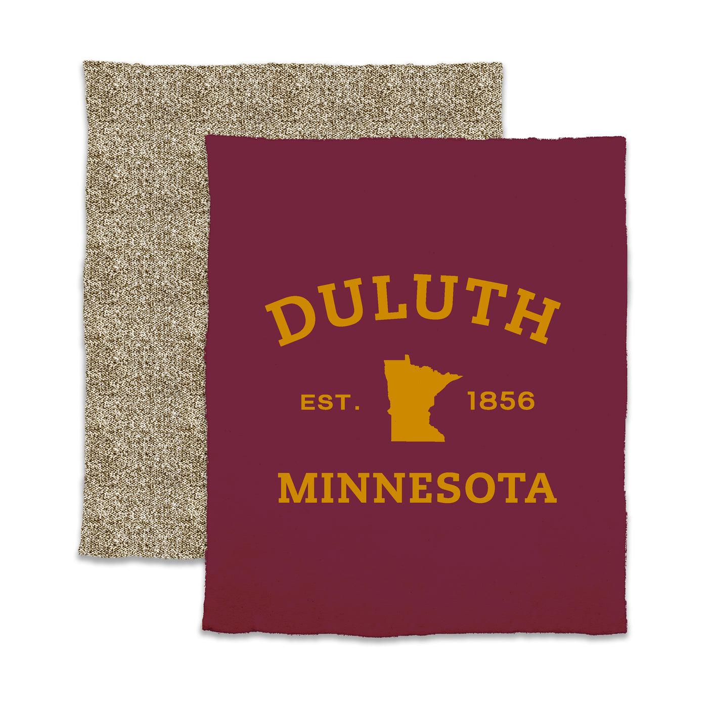 Duluth MN Maroon Luxe Dreams Throw